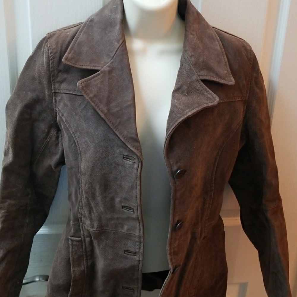 Heavy  Brown Leather jacket